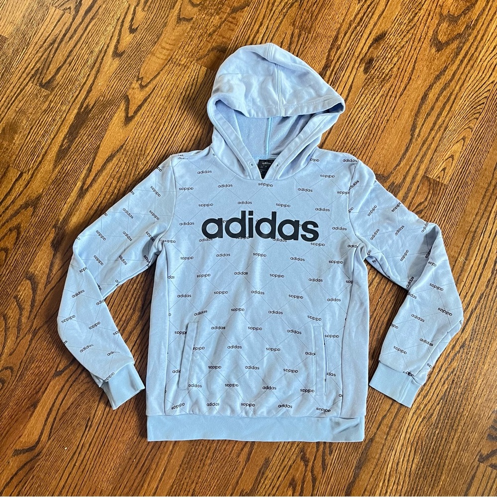 Adidas Light Blue Hoodie